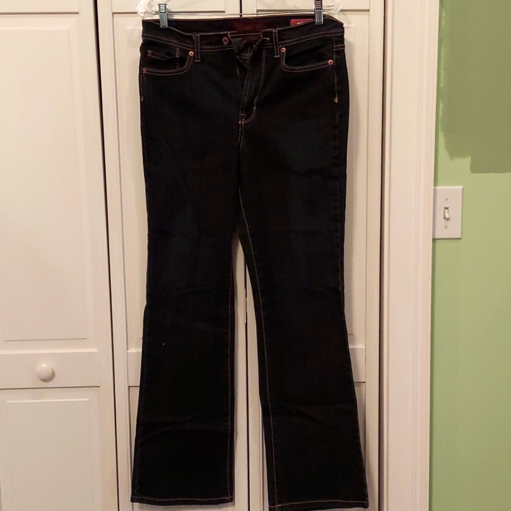 Women's boot cut black jeans size 12